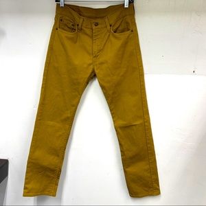 Men’s Levi 513 Slim Straight Beige Jean Size 29X30